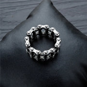 Vintage Motorcycle Chain Ring – Industrial Biker Style for Men & Women | Low Riders MC Collection
