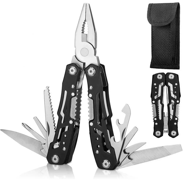 Compact Stainless Steel Multi-Function 12-in-1 Tool