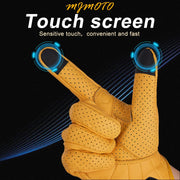 MJMOTO Tactical Goat Leather Riding Gloves