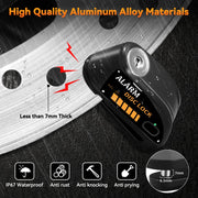 Motorcycle Disc Brake Alarm Lock – Rechargeable Anti-Theft Security