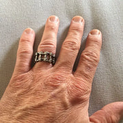Vintage Motorcycle Chain Ring – Industrial Biker Style for Men & Women | Low Riders MC Collection