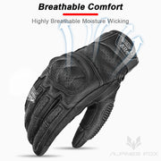 ALPINES FOX Vintage Leather Motorcycle Gloves