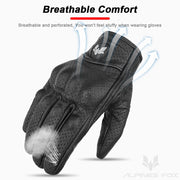 ALPINES FOX AFG-15 Summer Leather Motorcycle Gloves