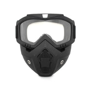 Full Face Motorcycle Goggle Mask – Anti-Fog Dustproof Riding Goggles with Removable Face Shield