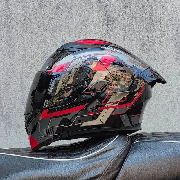 Motorcycle Helmet  ORZ Z-169 | Flip-Up Full Face Dual Visor Helmet