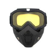 Full Face Motorcycle Goggle Mask – Anti-Fog Dustproof Riding Goggles with Removable Face Shield