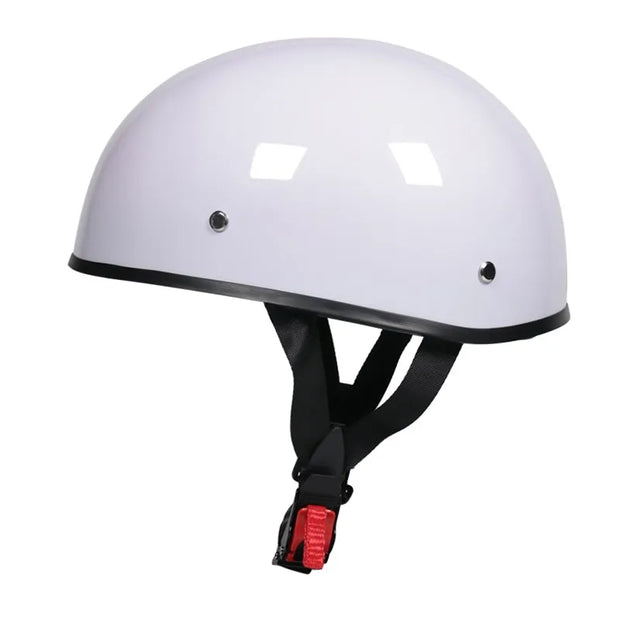 Low Riders MC Retro Half Helmet – Matte Black Cruiser Shell