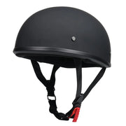 Low Riders MC Retro Half Helmet – Matte Black Cruiser Shell