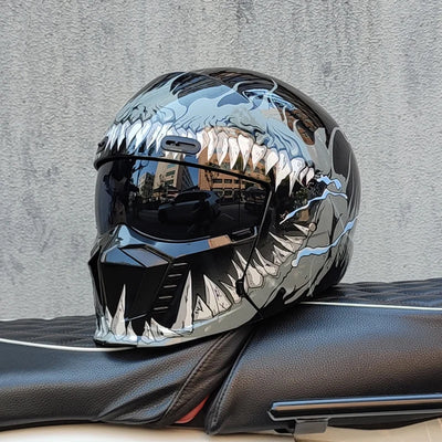 ORZ Full Face Motorcycle Helmet – High-Safety, Dual-Wear Versatility
