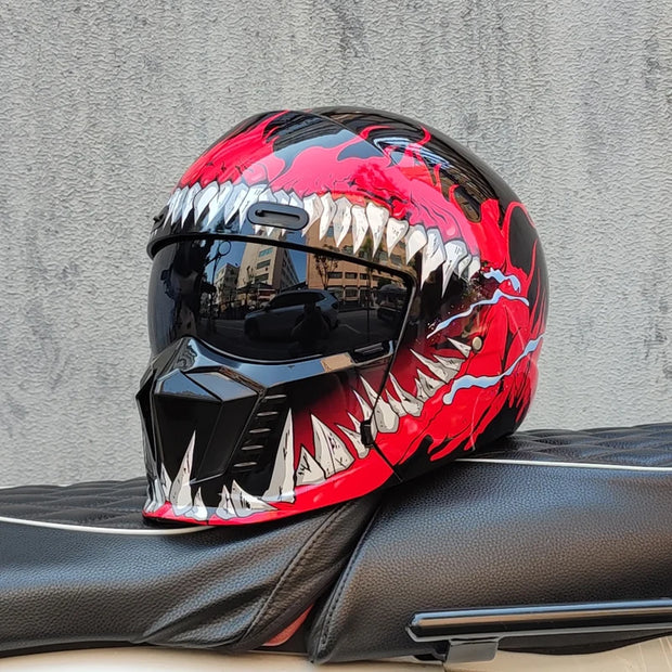 ORZ Full Face Motorcycle Helmet – High-Safety, Dual-Wear Versatility