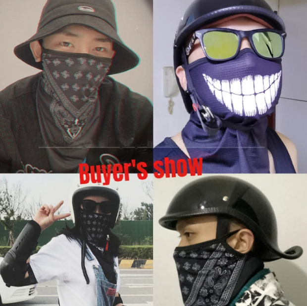 Multi-function Face Mask Balaclava Bandana Face Masks Neck Scarf Windproof Riding Mask